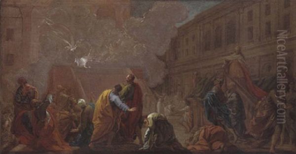 La Consecration Du Temple De Salomon Oil Painting by Jean Restout the Younger