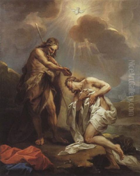 Le Bapteme Du Christ Oil Painting by Jean Restout the Younger