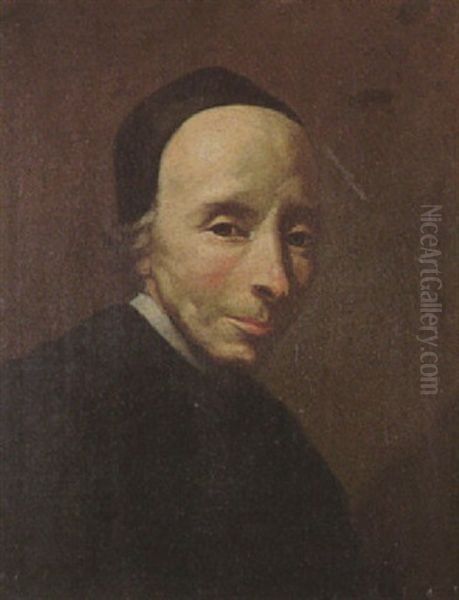 Portrait De L'abbe Tournus Oil Painting by Jean Restout the Younger