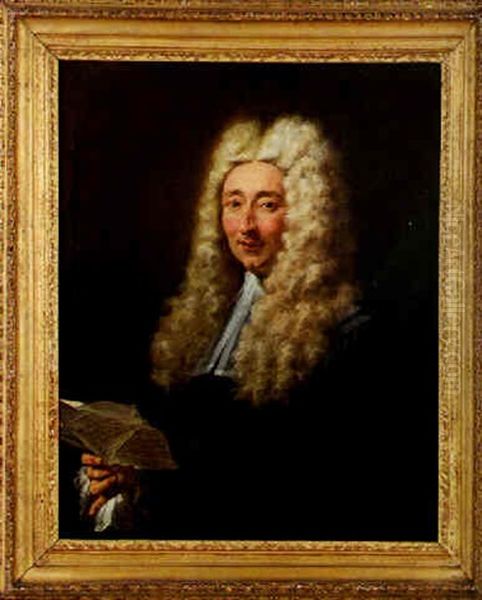 Portrait D'un Magistrat Oil Painting by Jean Restout the Younger