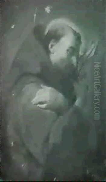 Saint Francois En Meditation Oil Painting by Jean Restout the Younger