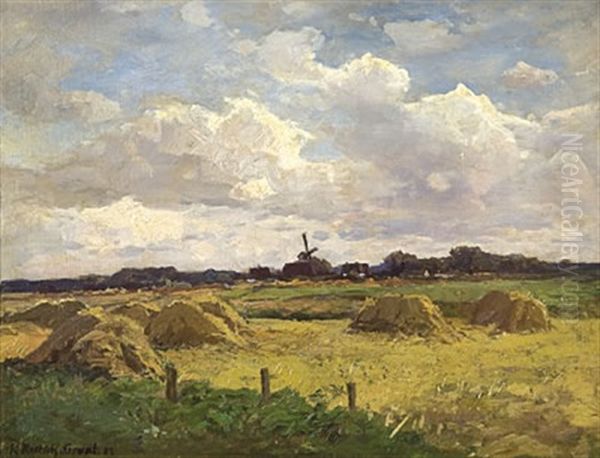 Mecklenburgische Landschaft Bei Graal Oil Painting by Karl Lorenz Rettich