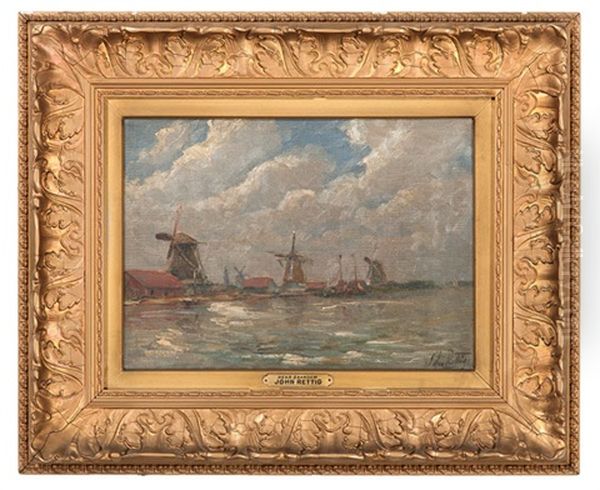 Near Zaandam Oil Painting by John Rettig