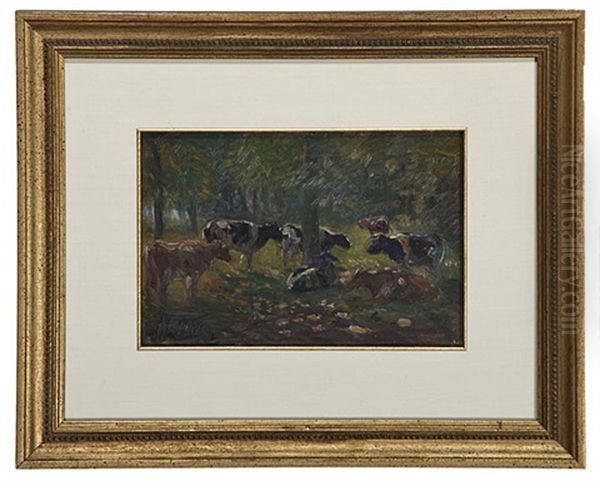 Pastoral Scene Oil Painting by John Rettig