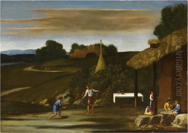 Giochi Di Fanciulli Oil Painting by Pietro Paolo Bonzi