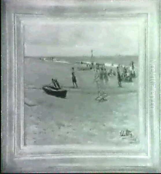 Beach Scene by John Rettig