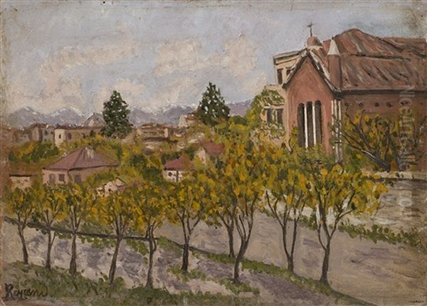 Villa Della Regina Oil Painting by Enrico Reycend