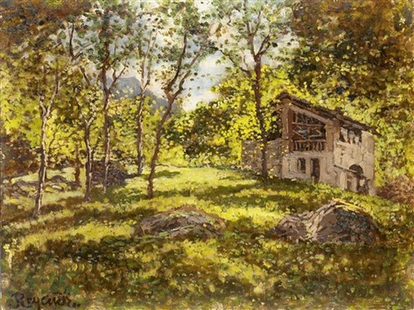 In Montagna Oil Painting by Enrico Reycend