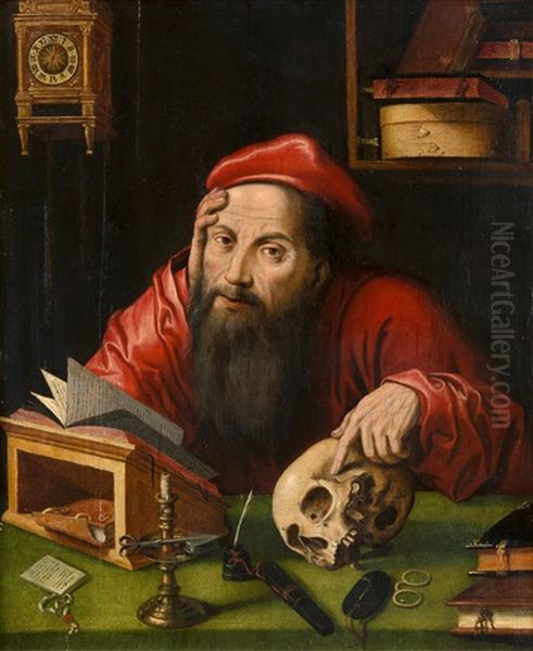 St. Jerome Oil Painting by Marinus van Reymerswaele