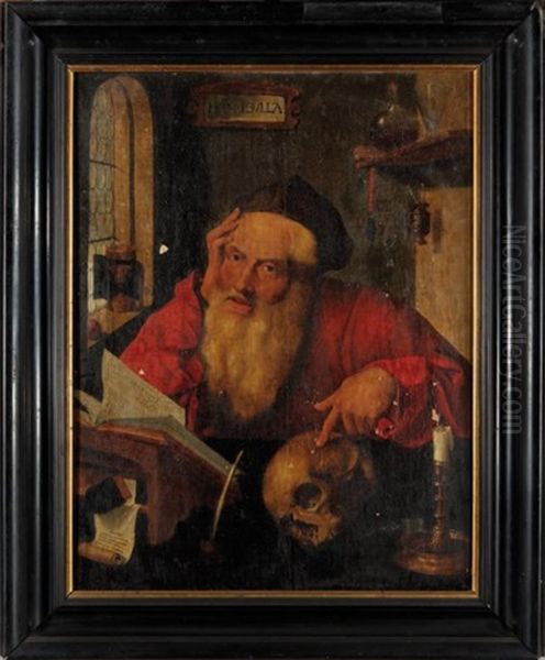 Saint Jerome Dans Son Cabinet Oil Painting by Marinus van Reymerswaele