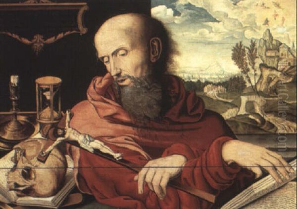 St. Jerome Oil Painting by Marinus van Reymerswaele