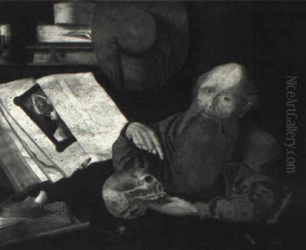 St. Jerome In His Study Oil Painting by Marinus van Reymerswaele