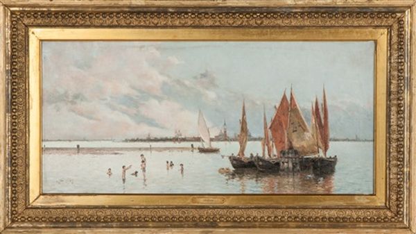 Venice Oil Painting by Antonio Maria de Reyna Manescau