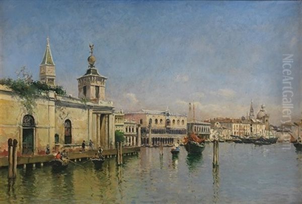 Paisaje De Venecia Oil Painting by Antonio Maria de Reyna Manescau