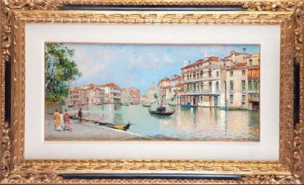 Vista De Venecia Oil Painting by Antonio Maria de Reyna Manescau