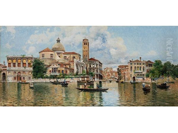 Vedute Von Venedig Oil Painting by Antonio Maria de Reyna Manescau