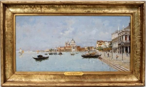 View Of Venice Oil Painting by Antonio Maria de Reyna Manescau