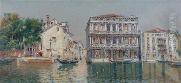 Venise Oil Painting by Antonio Maria de Reyna Manescau