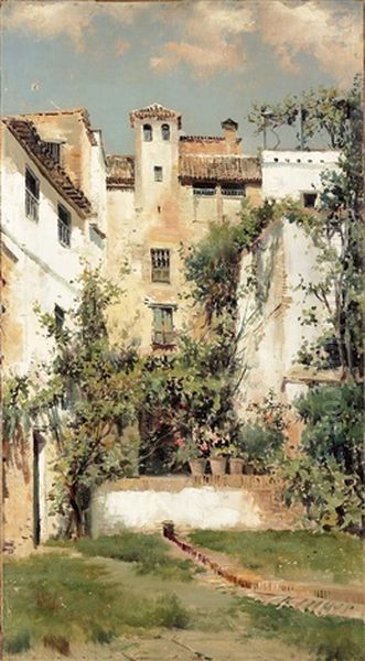 Landscape Oil Painting by Antonio Maria de Reyna Manescau