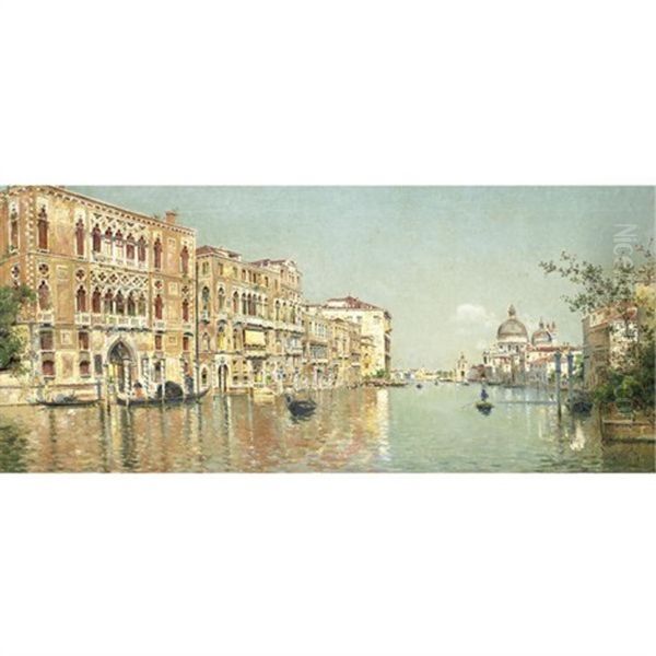 The Grand Canal Oil Painting by Antonio Maria de Reyna Manescau