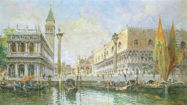 Venecia Oil Painting by Antonio Maria de Reyna Manescau