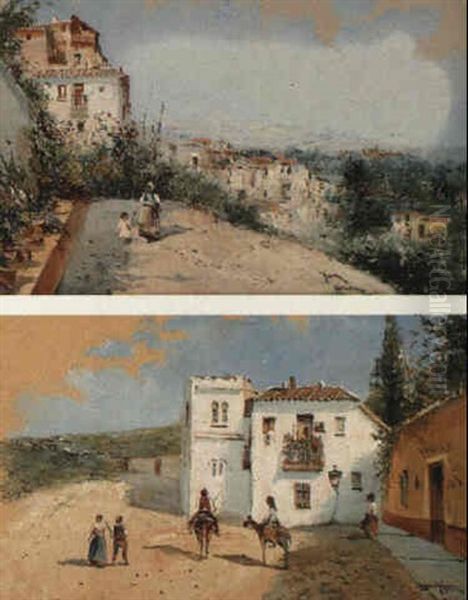 Tolede Oil Painting by Antonio Maria de Reyna Manescau