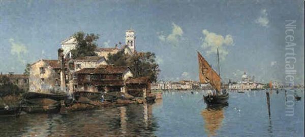 A Venetian Lagoon by Antonio Maria de Reyna Manescau