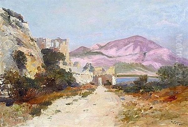 Tipasa Et Le Chenoua, Alger Oil Painting by Marius Reynaud