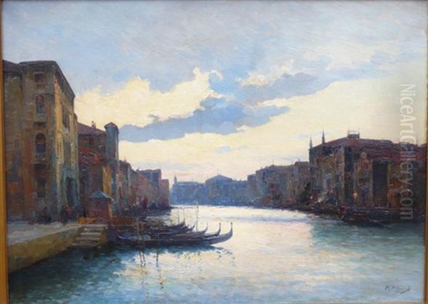 Venise Au Crepuscule Oil Painting by Marius Reynaud