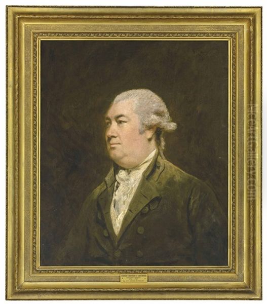 Portrait Of Robert Cunninghame Graham (1735-1797), Bust-length Oil Painting by Joshua Reynolds