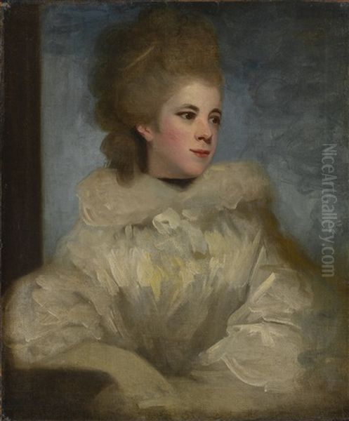 Portrait Of Mrs. Abington (1737-1815) Oil Painting by Joshua Reynolds