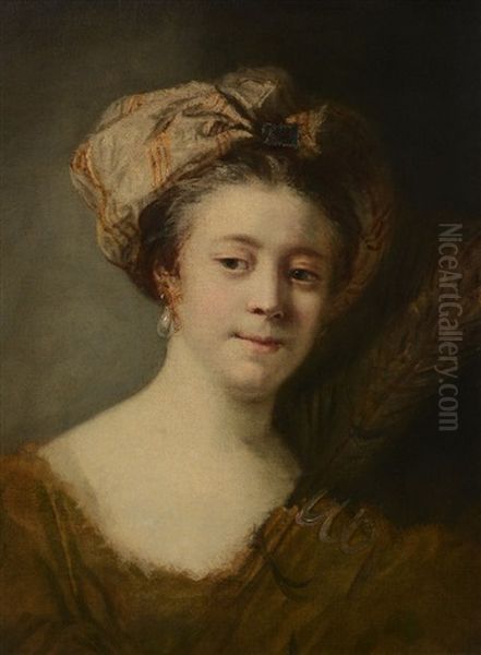 Portrait Of A Lady Dressed As A Sibyl Oil Painting by Joshua Reynolds