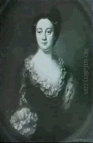 Portrait Of Lady Wodehouse Oil Painting by Petrus Johannes van Reysschoot