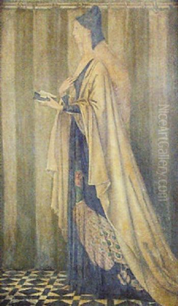 Vespers Oil Painting by George Woolliscroft Rhead