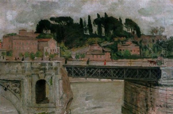 Ponte Rotto Roma Oil Painting by Fritz Rhein