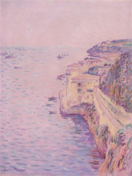 Mediterrane Kustenansicht Oil Painting by Louis Rheiner