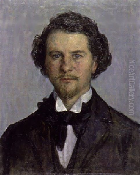 Portrat Edouard Rheiner, Bruder Des Kunstlers Oil Painting by Louis Rheiner