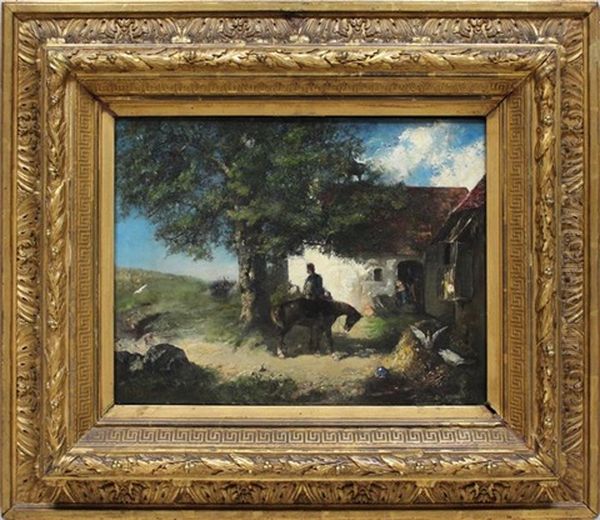 Ein Heiser Marschtag Oil Painting by Friedrich Rheinfelder