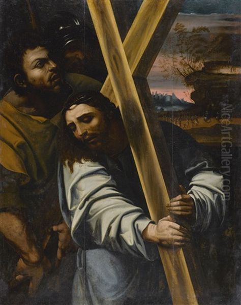 Christ Carrying The Cross Oil Painting by Francisco Ribalta