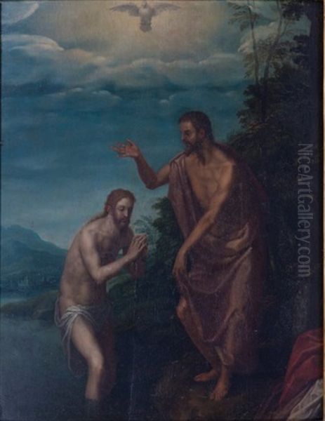 Le Bapteme Du Christ Oil Painting by Francisco Ribalta