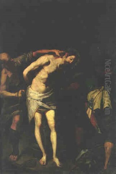 Christ At The Column Oil Painting by Francisco Ribalta