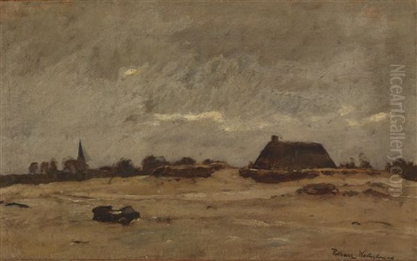 Abendstimmung In Westerland Oil Painting by Rudolf Ribarz