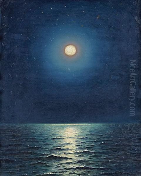 Moon Over The Sea by Richard Dey de Ribcowsky