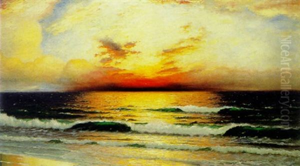 Sonnenaufgang Oil Painting by Richard Dey de Ribcowsky