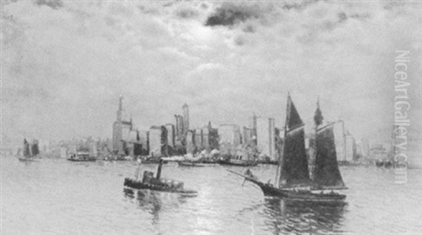 New York Harbor by Richard Dey de Ribcowsky