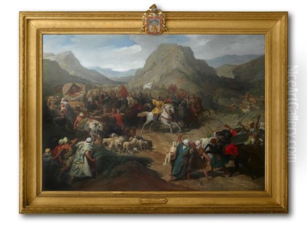 Batalla Del Zenete Oil Painting by Carlos Luis de Ribera y Fieve