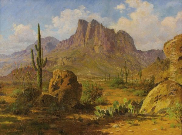 Untitled Desert Landscape by Elmer L. Boone