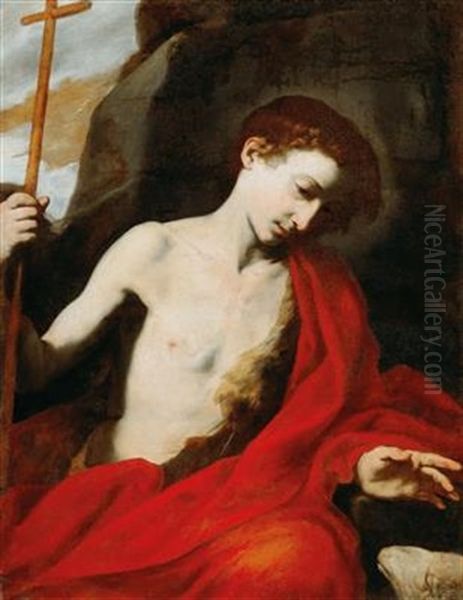 Saint John The Baptist Oil Painting by Jusepe de Ribera