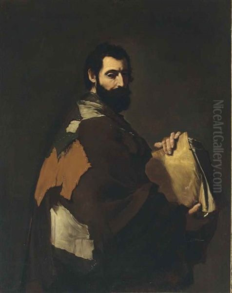 A Philosopher, Three-quarter-length Oil Painting by Jusepe de Ribera