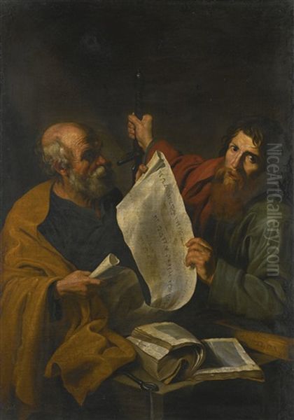 Saint Peter And Saint Paul Oil Painting by Jusepe de Ribera